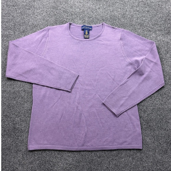Charter Club Sweaters - Charter Club Sweater Womens M Purple Merino Wool Delicate Minimalist Preppy